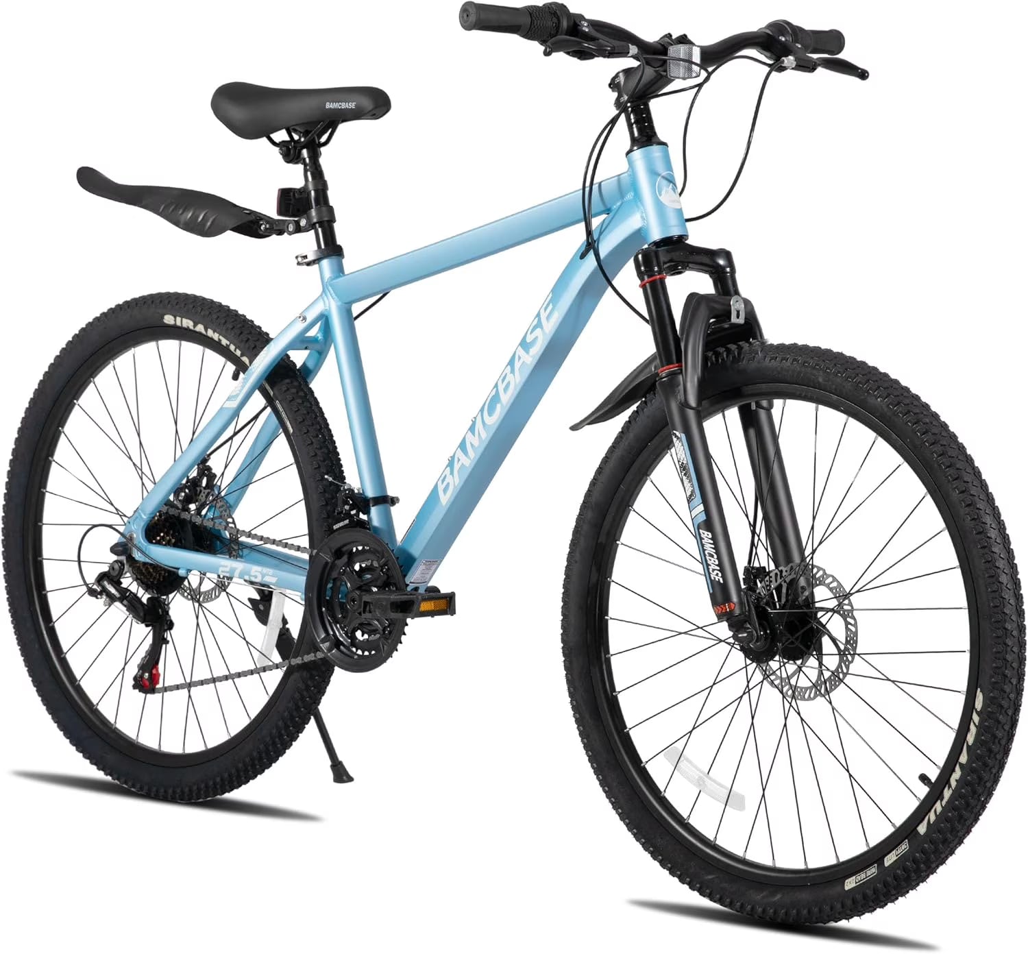 HILAND 26 in Mountain Bike, Mens and Womens Aluminum Frame MTB with 21 Speeds, Dis Brake, Hardtail Bicycle for Adults